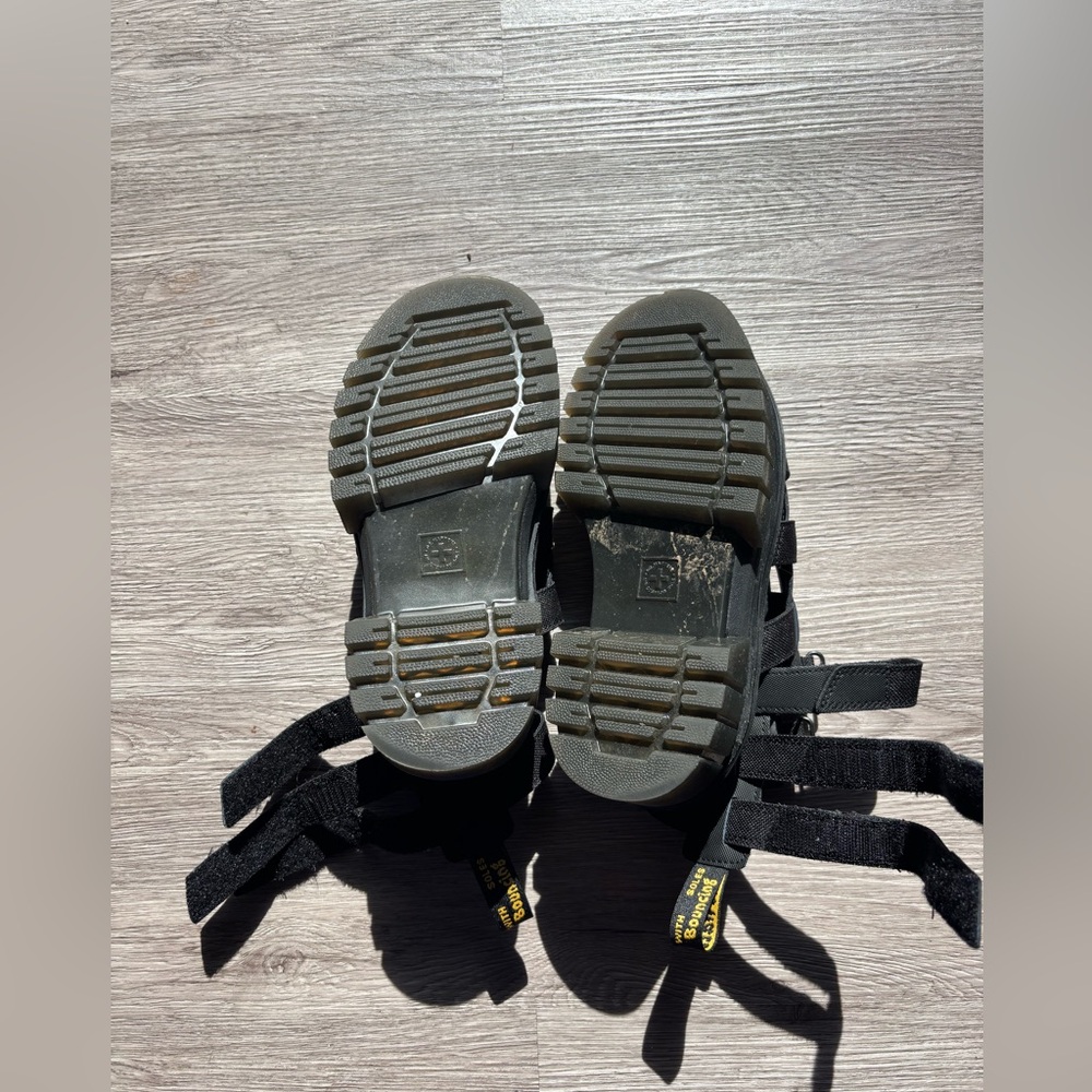Dr Martens Ricki gladiator Black Nappa Sandals - Picture 11 of 12